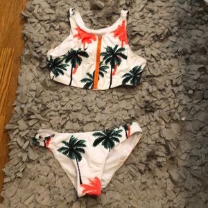 Palm tree bathing suit